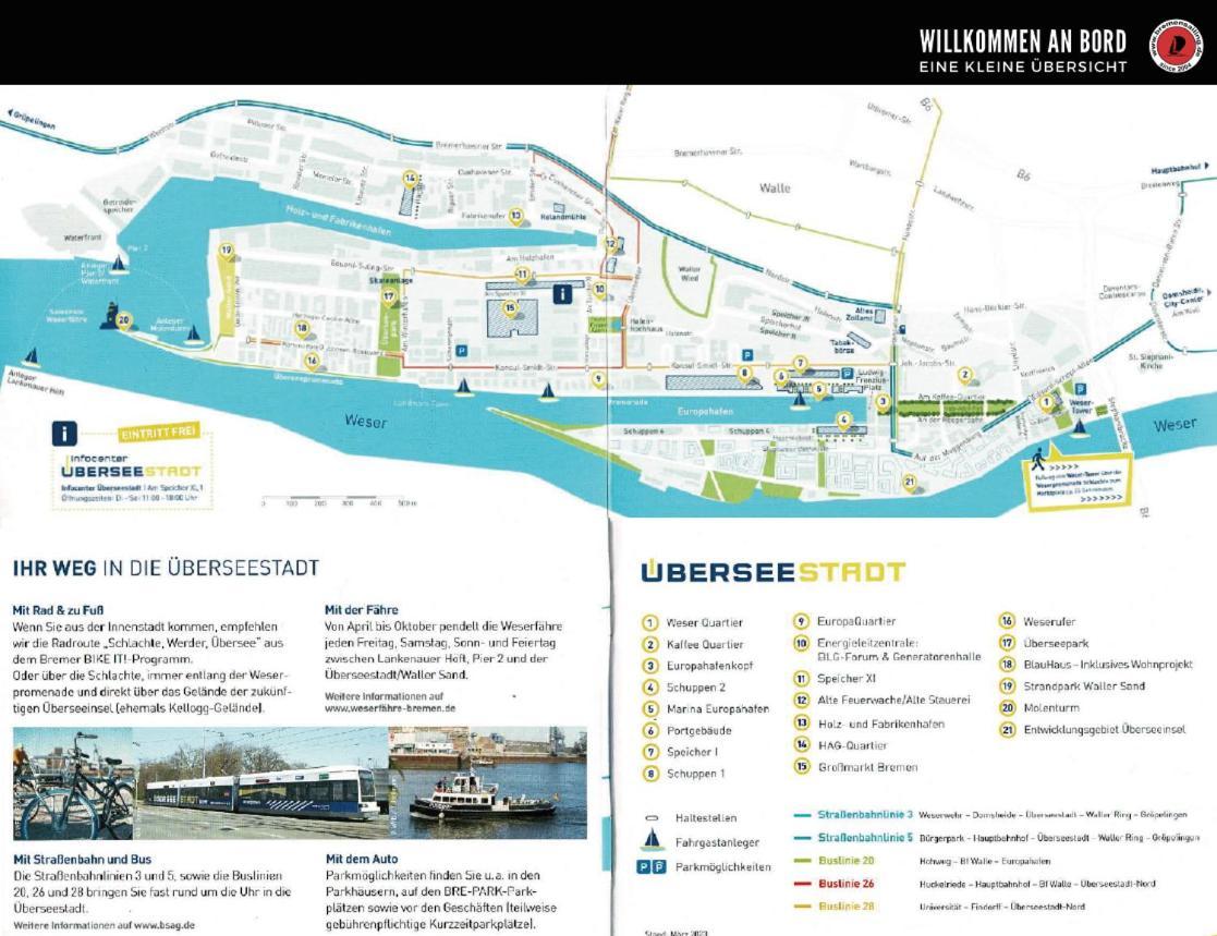 Suesses Motorboot - Bremen Ueberseestadt Dış mekan fotoğraf
